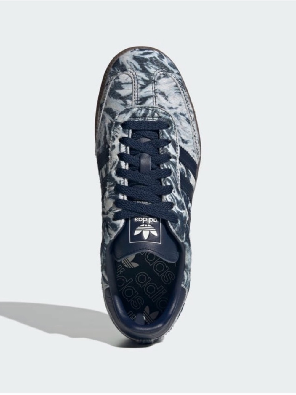 ADIDAS SAMBA OG PONY HAIR NIGHT INDIGO OFF WHITE WOMENS SNEAKERS SIZE 8 NEW